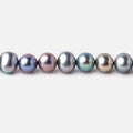 6x5mm Light Peacock Off Round Freshwater Pearls 16 inch 72 Beads