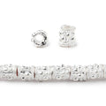 6x5mm Rain Drop Design Tube Beads 8 inch 33 pieces