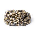 6x6-10x8mm Schalenblende Plain Nugget Beads 18 inch 54 pieces