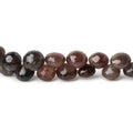 6x6-7x7mm Platinum Grey & Plum Scapolite Candy Kiss beads 9 inch 55 pieces A