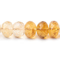 7-10mm Shaded Citrine Faceted Rondelle & Round 16 inch 52 Beads