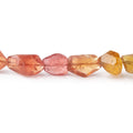 7-13mm Dravite Tourmaline Faceted Nugget Beads 15 inch 37 pieces