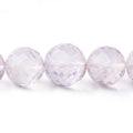 7-13mm Pink Amethyst Faceted Round Beads 16 inch 42 pieces AA