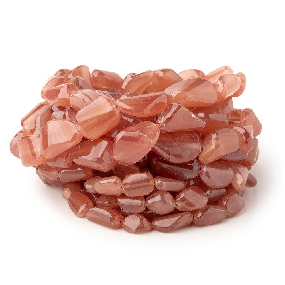 7-15mm Rhodochrosite Faceted Nugget Beads 17 inch 36 pieces AA