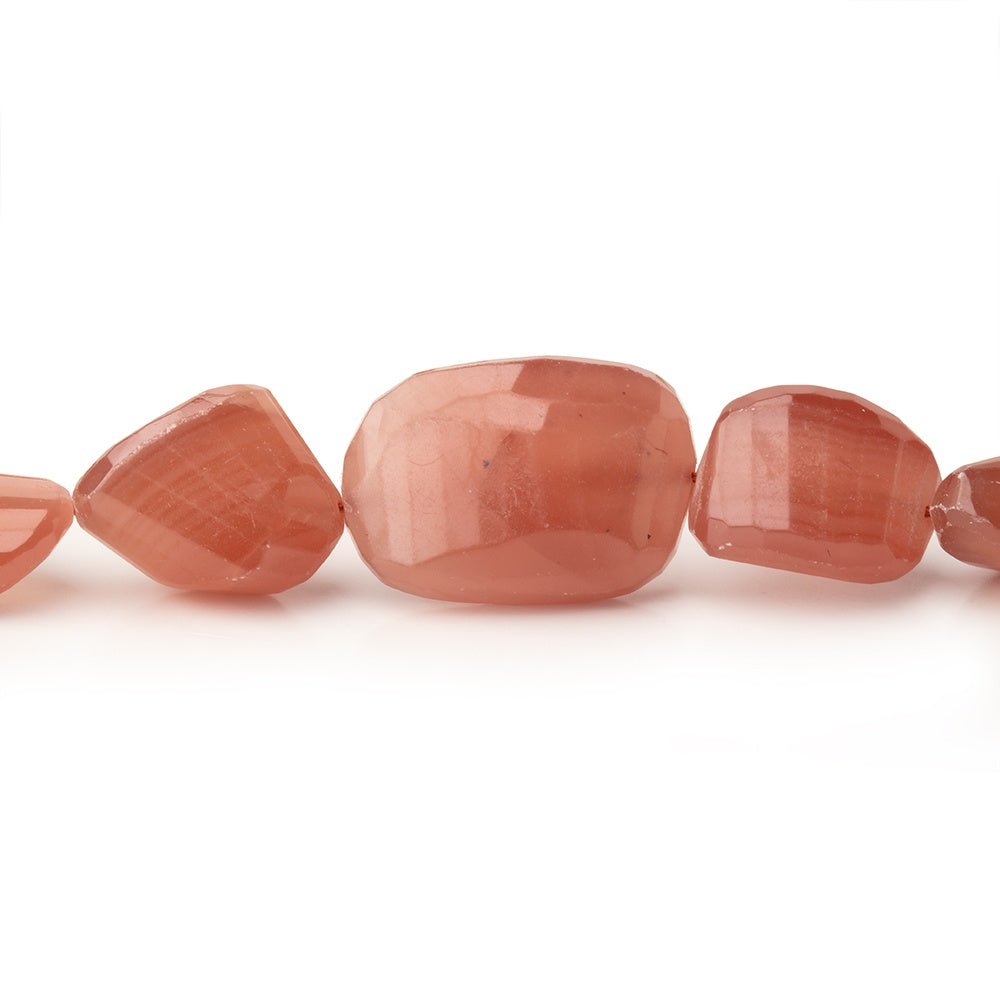 7-15mm Rhodochrosite Faceted Nugget Beads 17 inch 36 pieces AA
