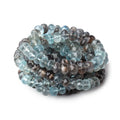 7-7.5mm Copper Moss Aquamarine Faceted Rondelle Beads 16 inch 74 pieces AAA