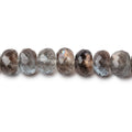 7-7.5mm Copper Moss Aquamarine Faceted Rondelle Beads 18 inch 96 pieces AAA