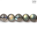 7-8.5mm Labradorite Plain Round Beads 16 inch 48 pieces 1mm hole