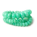 7.5-16mm Chrysoprase Plain Rondelle Beads 20 inch 81 pieces AAA