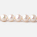 7.5-8.5mm Off White Chinese Akoya Saltwater Pearls 16 inch 53 pieces A