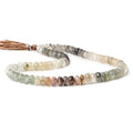 7.5-8.5mm Sagenetic Quartz Faceted Rondelle 16 inch 80 beads