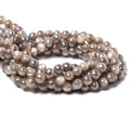 7.5-8mm Mystic Multi Grey Moonstone faceted rounds 14 inch 45 pieces