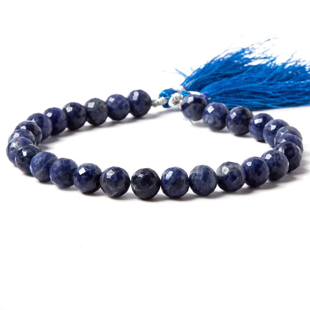 7.5-8mm Sodalite faceted round beads 8 inch 26 pieces