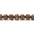 7.5mm Antiqued Copper Bali Design 8 inch 27 pcs