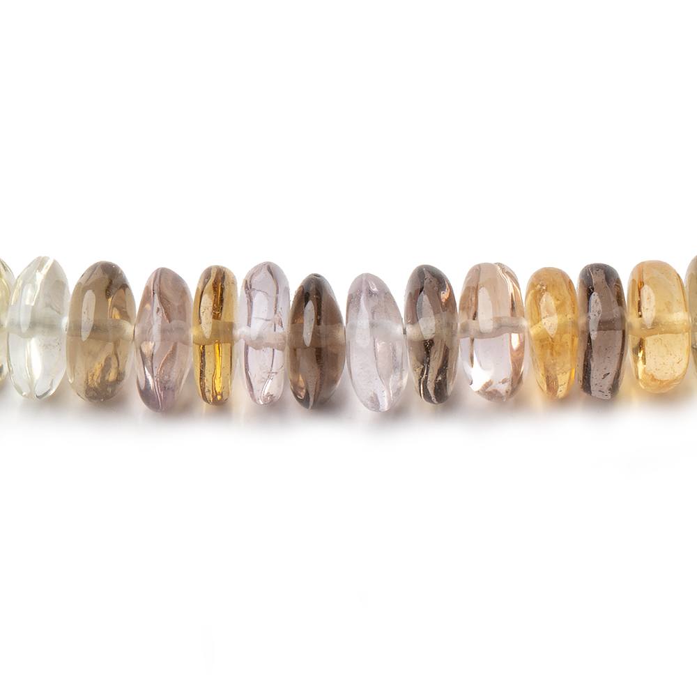 7.5mm Multi Gemstone Plain Rondelle Beads 16 inch 145 pieces