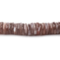 8-8.5 Chocolate Moonstone Faceted Heishi Beads 8 inch 123 pieces