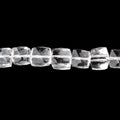 7mm Crystal Quartz Faceted Cube Beads 10 inch 35 pieces AA