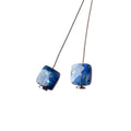 7mm Kyanite Faceted Pillow Focal Set of 2 Beads AA