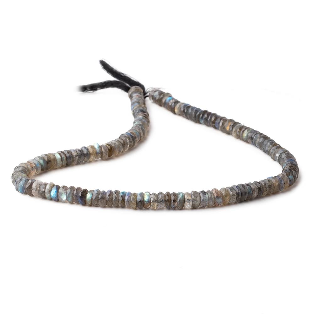 6.5mm Labradorite Faceted Heishi Beads 15 inch 140 pieces
