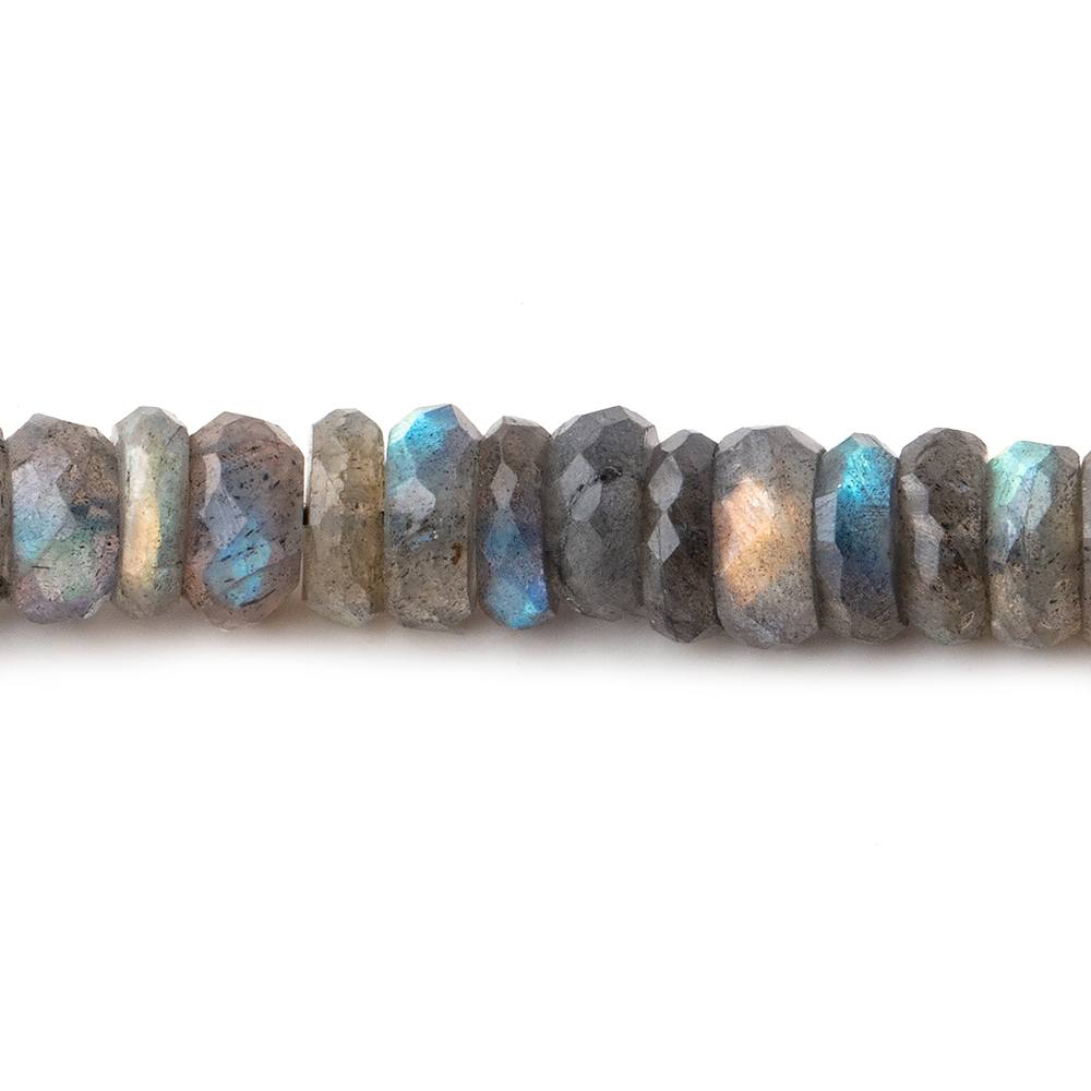 6.5mm Labradorite Faceted Heishi Beads 15 inch 140 pieces