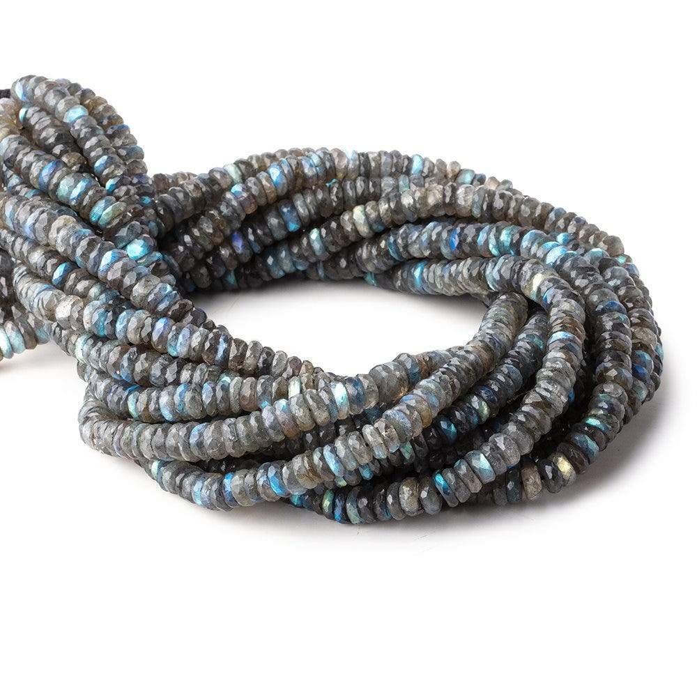 6.5mm Labradorite Faceted Heishi Beads 15 inch 140 pieces