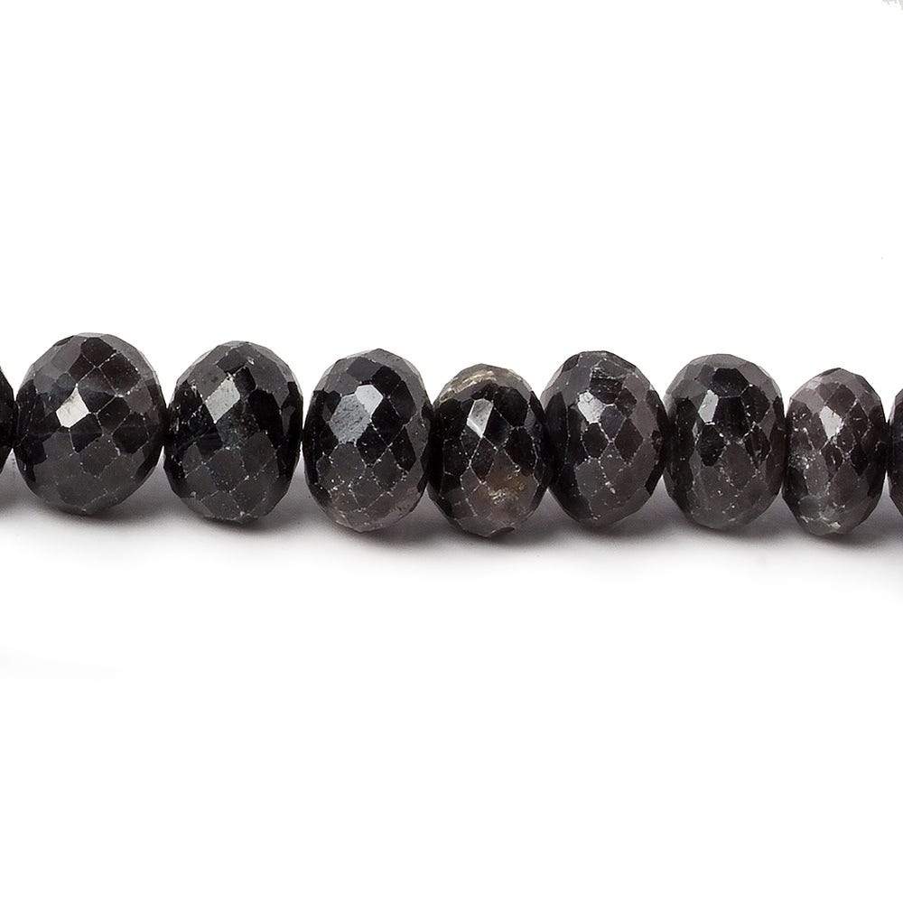 7mm Sapphire Faceted Rondelle Beads 16 inch 85 beads