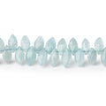 7x4mm Aquamarine Faceted Marquise Beads 7 inch 72 pieces