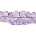 7x5-12x10mm Amethyst Plain Pear Beads 18 inch 138 pieces