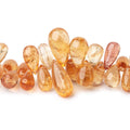 7x5-15x8mm Imperial & Precious Topaz Plain Tear Drop Beads 8 inch 77 pieces AA