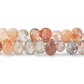 7x5-9x6mm Multi Color Sunstone Faceted Pear Beads 7.5 inch 66 pieces