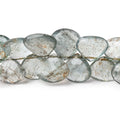 7x6-13x13mm Moss Aquamarine Faceted Heart & Fan Beads 8 inch 50 pieces AA