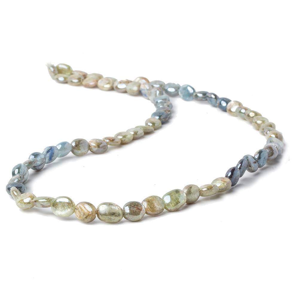 7x6-9x6mm Mystic Kyanite Plain Oval Beads 16 inch 49 pieces