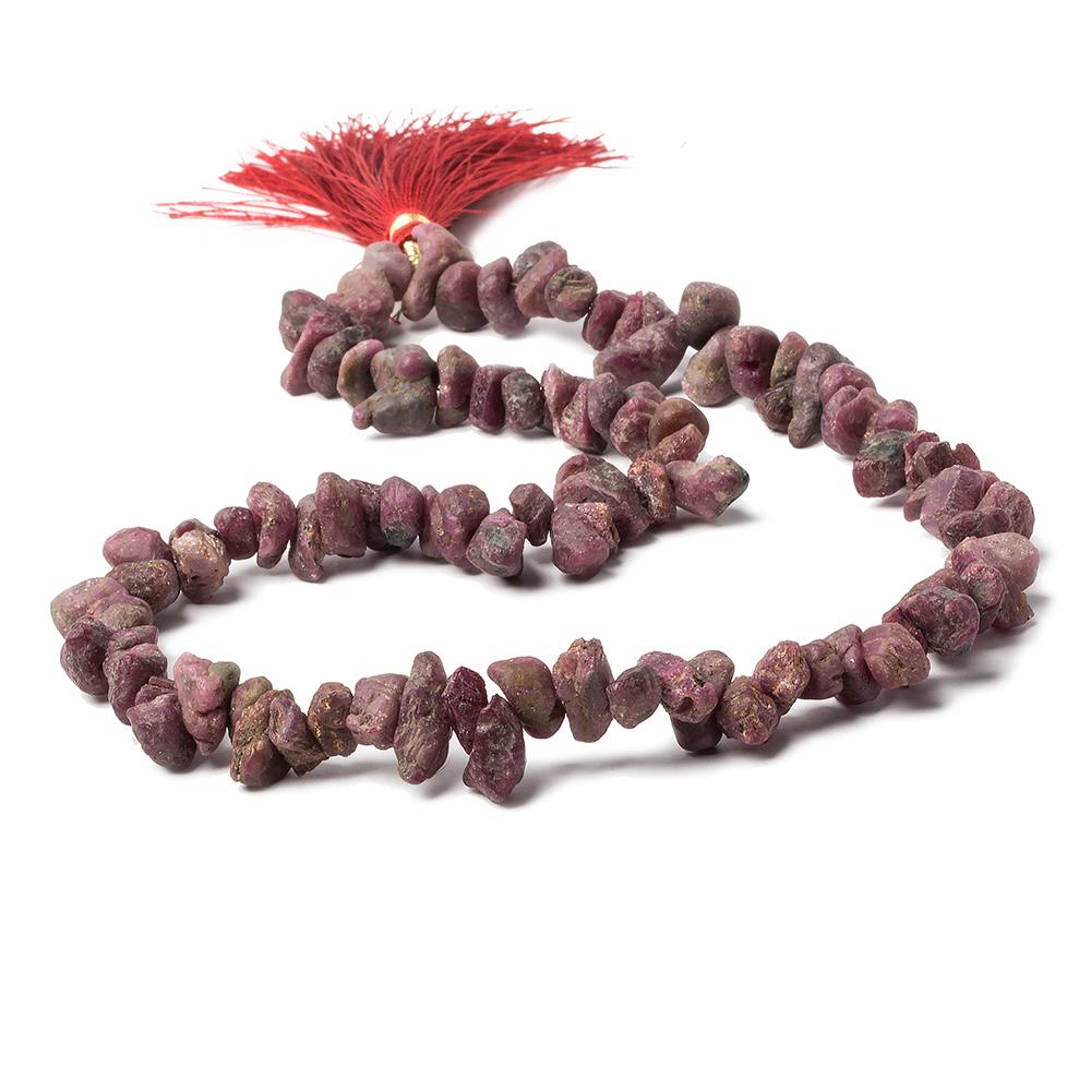 7x6x4-13x7x6mm Ruby Beads Unfaceted Natural Crystal 15 inch 102 pcs