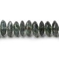 8-10mm Moss Aquamarine German Faceted Rondelle Beads 16 inch 112 pieces