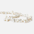 8-9mm Off White Top Drilled Keshi Freshwater Pearls 16 inch 69 pieces