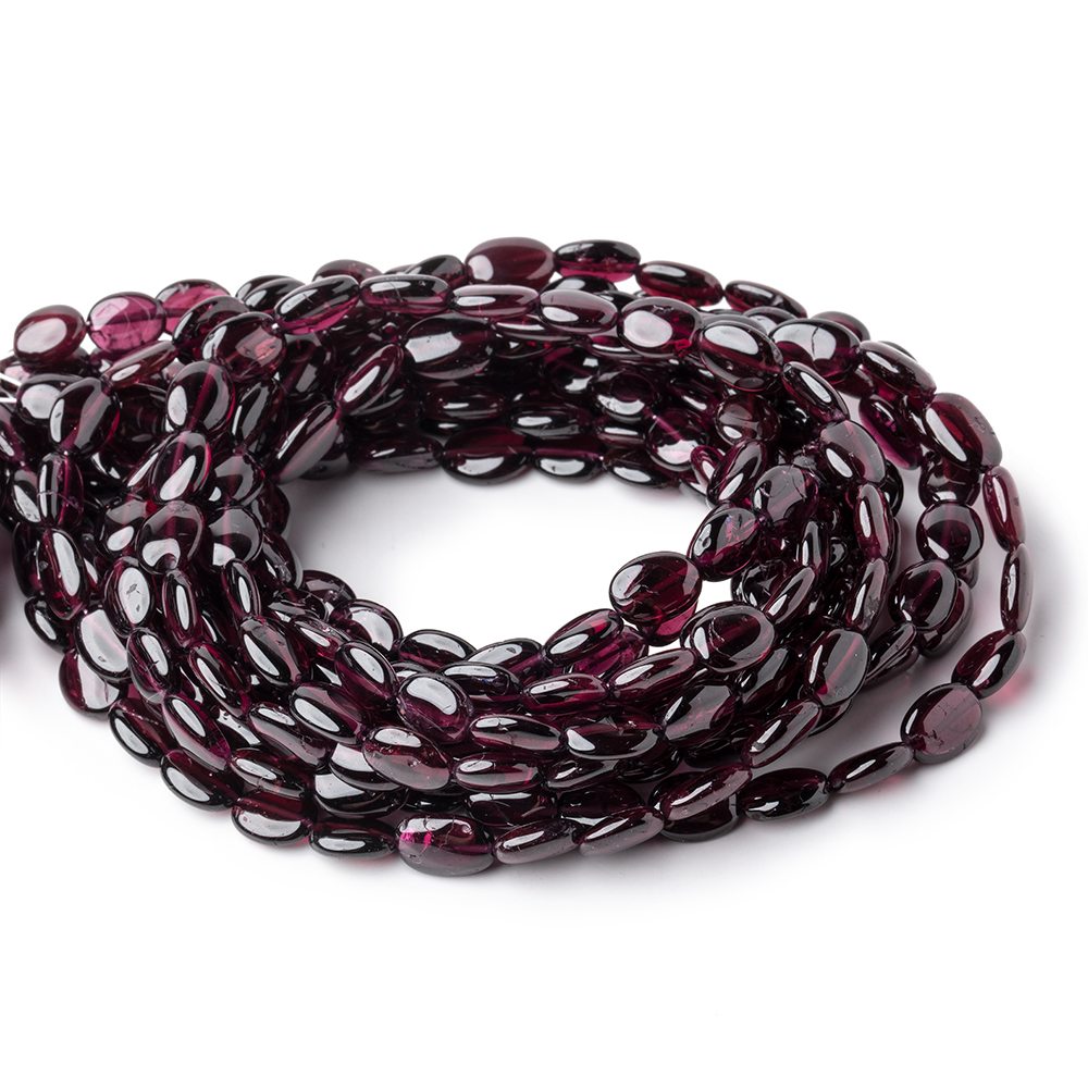 8-9mm Rhodolite Garnet Plain Nugget Beads 16 inch 44 pieces