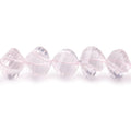 7-8mm Rose Quartz Faceted Twist Beads 16 inch 55 pieces
