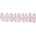 8-9mm Rose Quartz German Faceted Rondelle Beads 8.25 inch 55 pieces