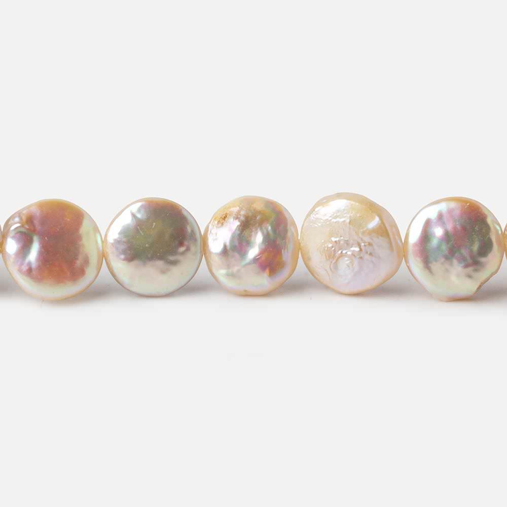 8.5-9mm Ballet Pink Petite Coin Freshwater Pearl 14 inch 40 pieces