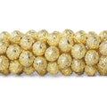 8mm 22kt Gold Plated Copper Bead Roval Petite Persian Swirl 8 inch 28 pieces