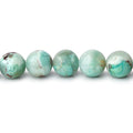 8mm Blue Peruvian Opal Plain Round Beads 16 inch 51 pieces 1mm hole