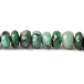 8mm Brazilian Emerald Faceted Rondelles 8 inch 41 pieces
