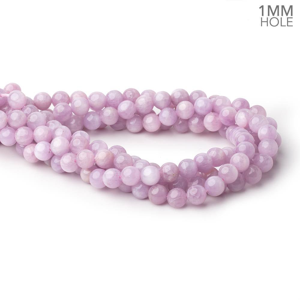 8mm Kunzite Plain Round Beads 16 inch 51 pieces 1mm hole