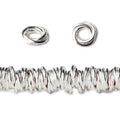 8mm Plain Mobius Large Hole Spacer Beads 8 inch 93 pieces