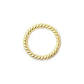 8mm Twisted Vermeil Jumpring 10 pcs per bag