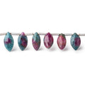 8x4-10x5mm Ruby in Zoisite Faceted Marquise Beads 8 inch 30 pieces