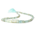 8x5-28x13mm Aquamarine Straight Drilled Natural Crystals 16 inch 36 beads