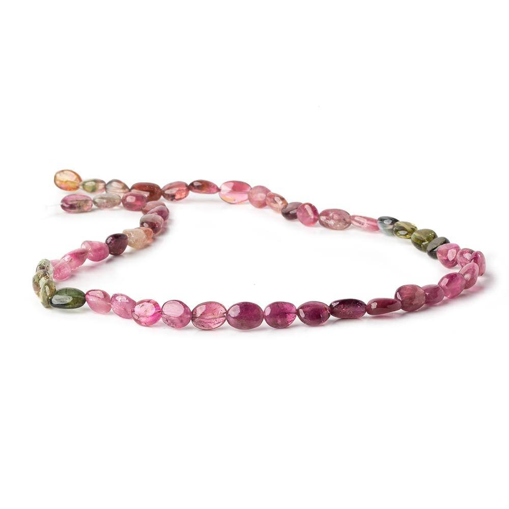 8x5mm Multi Color Tourmaline Plain Nugget Beads 15 inch 50 pcs