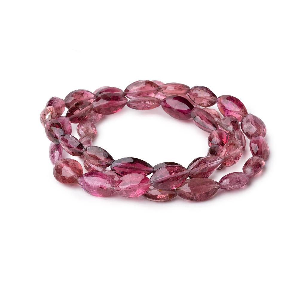 8x6-11x7mm Rubellite Tourmaline Faceted Marquise Beads 18 inch 48 pieces AAA
