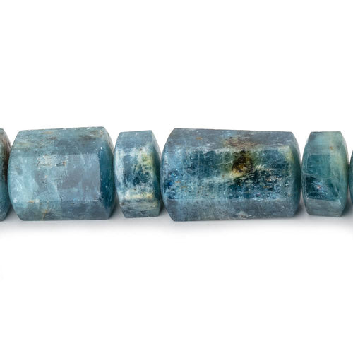 8x7-21x11mm Aquamarine Natural Crystal Beads 17 inch 38 pieces AA